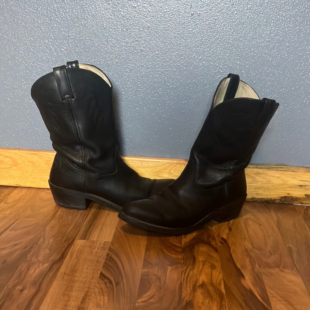 Men’s Black Durango Dressy Cowboy Boots, Size 11